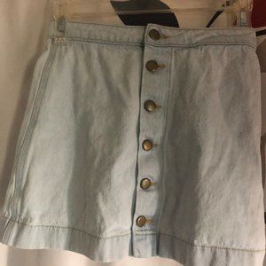 American Apparel Demin size XS mini skirt